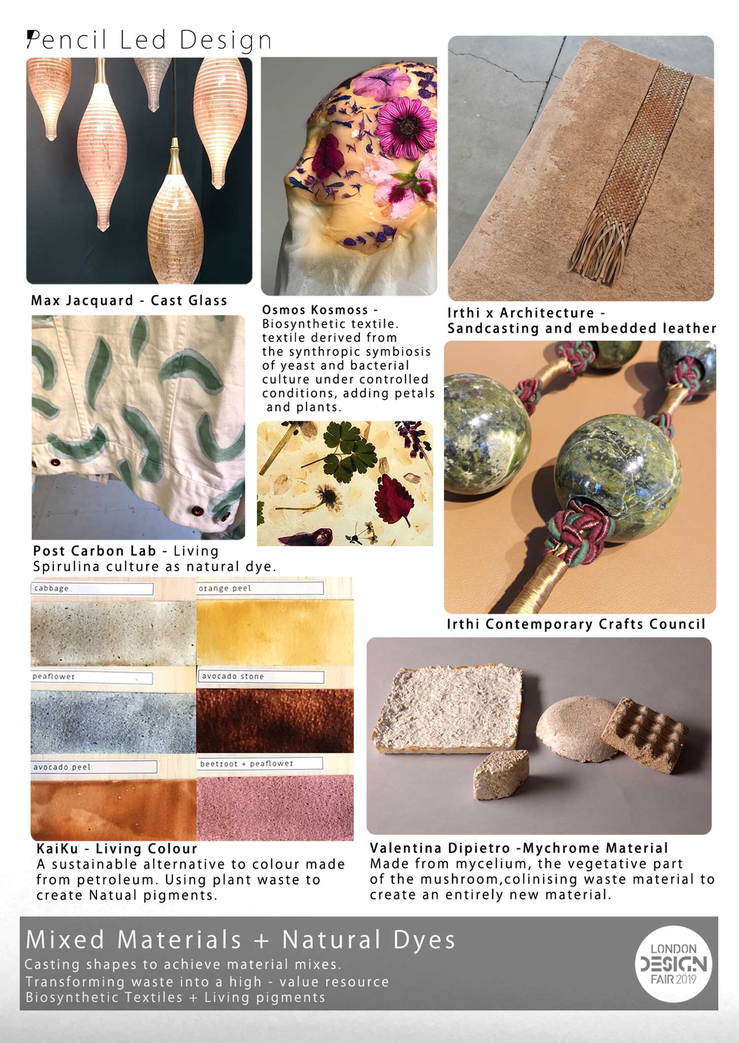 London Design Fair Mixed Materials and Natural Dyes